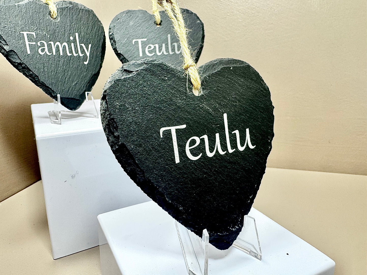 Family Slate Heart