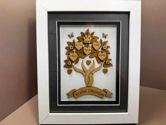 Personalised Framed Family Tree
