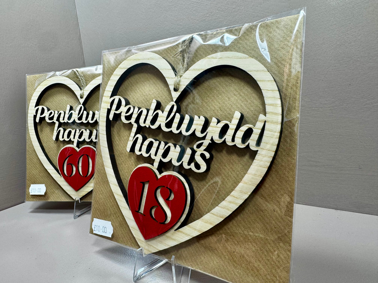 Penblwydd Hapus Heart