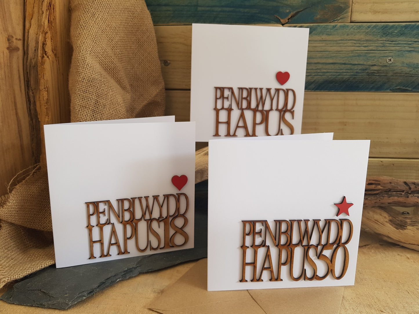 Welsh (times) Wooden Card