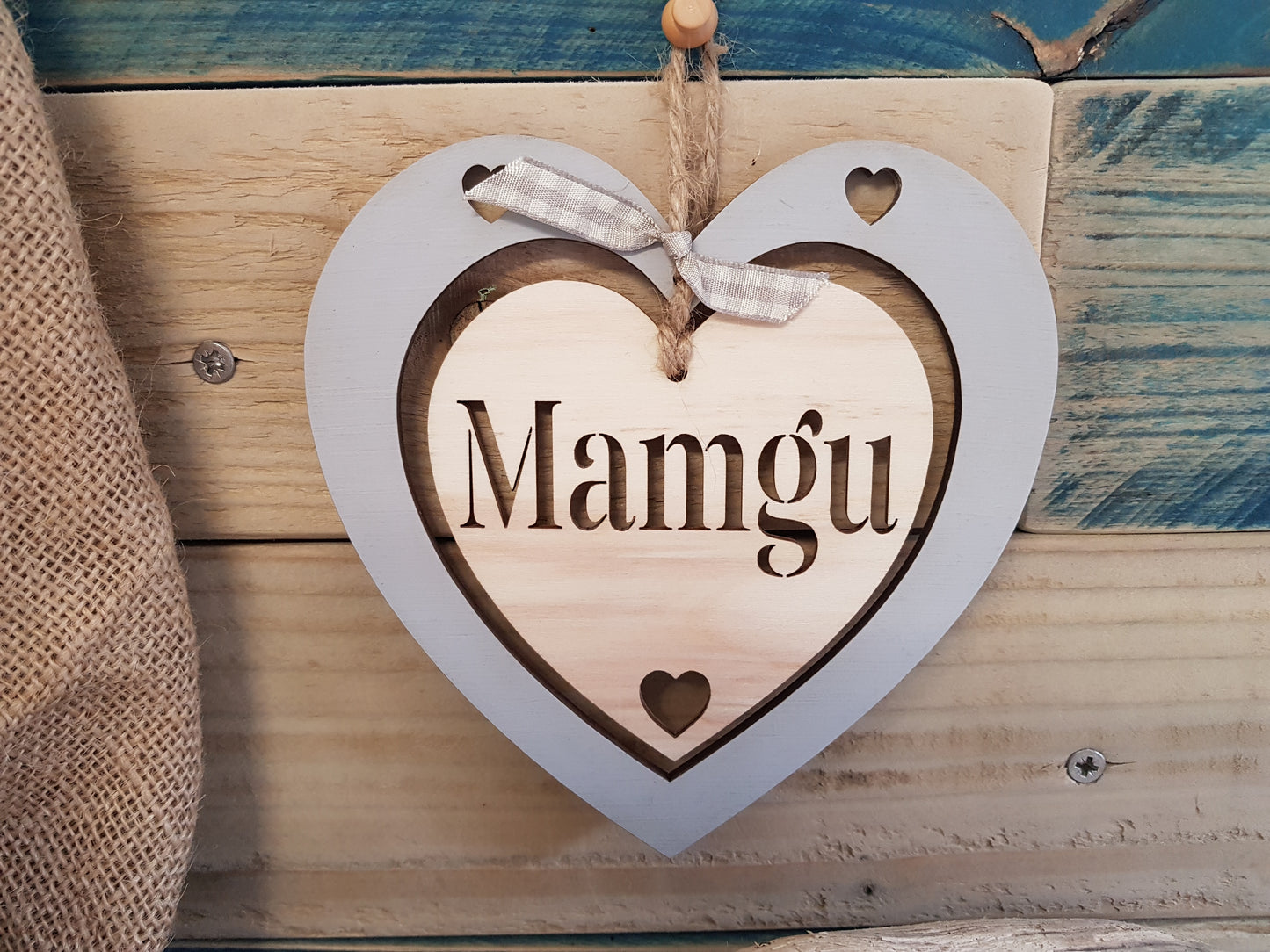 Double Wood Heart