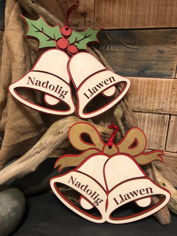 Christmas bell decoration with Bow