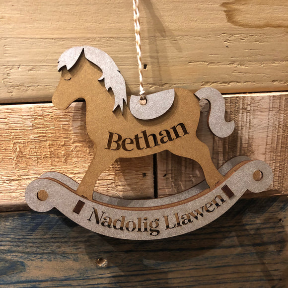 Personalised rocking horse