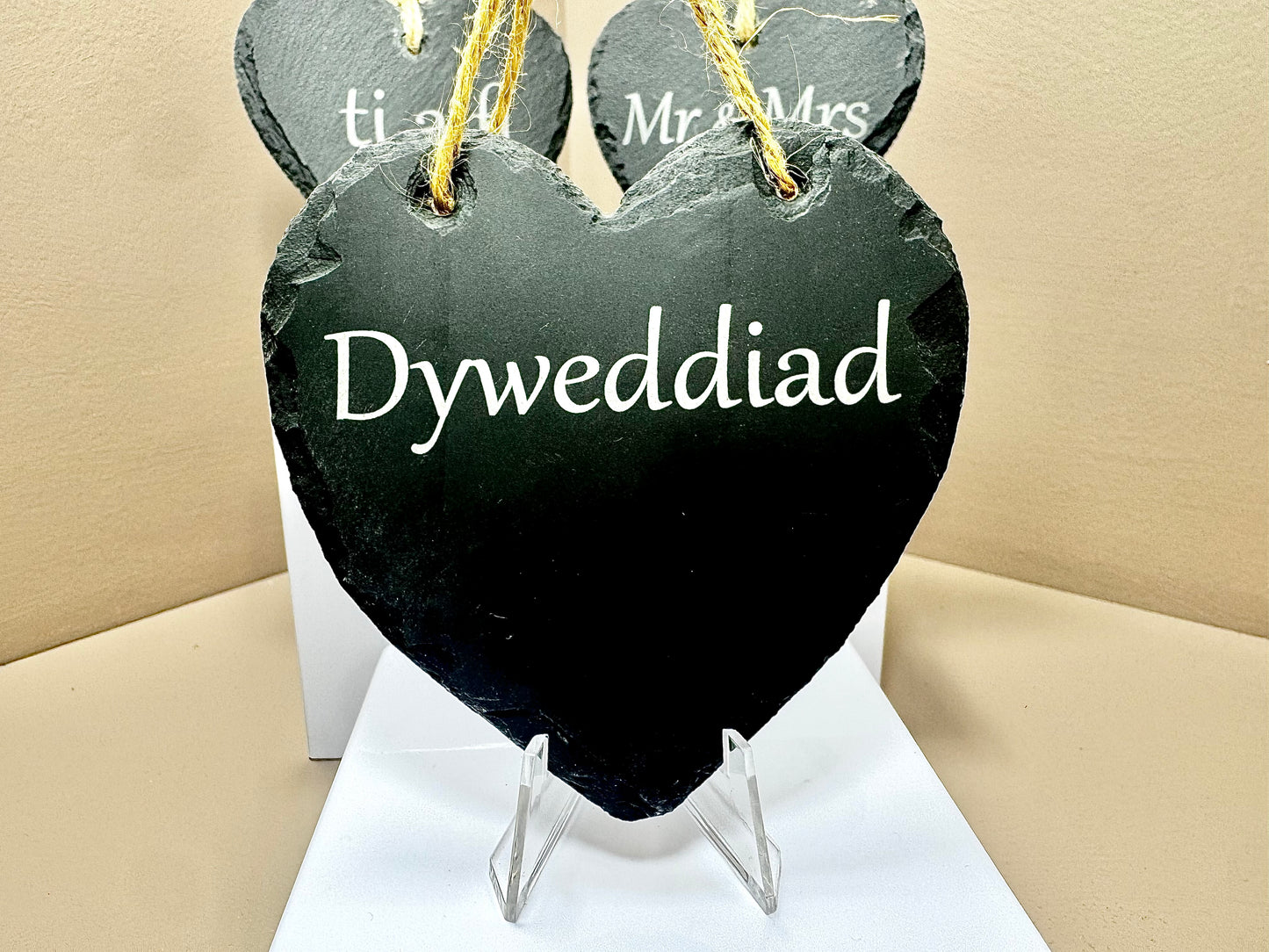 Engagement Slate Heart