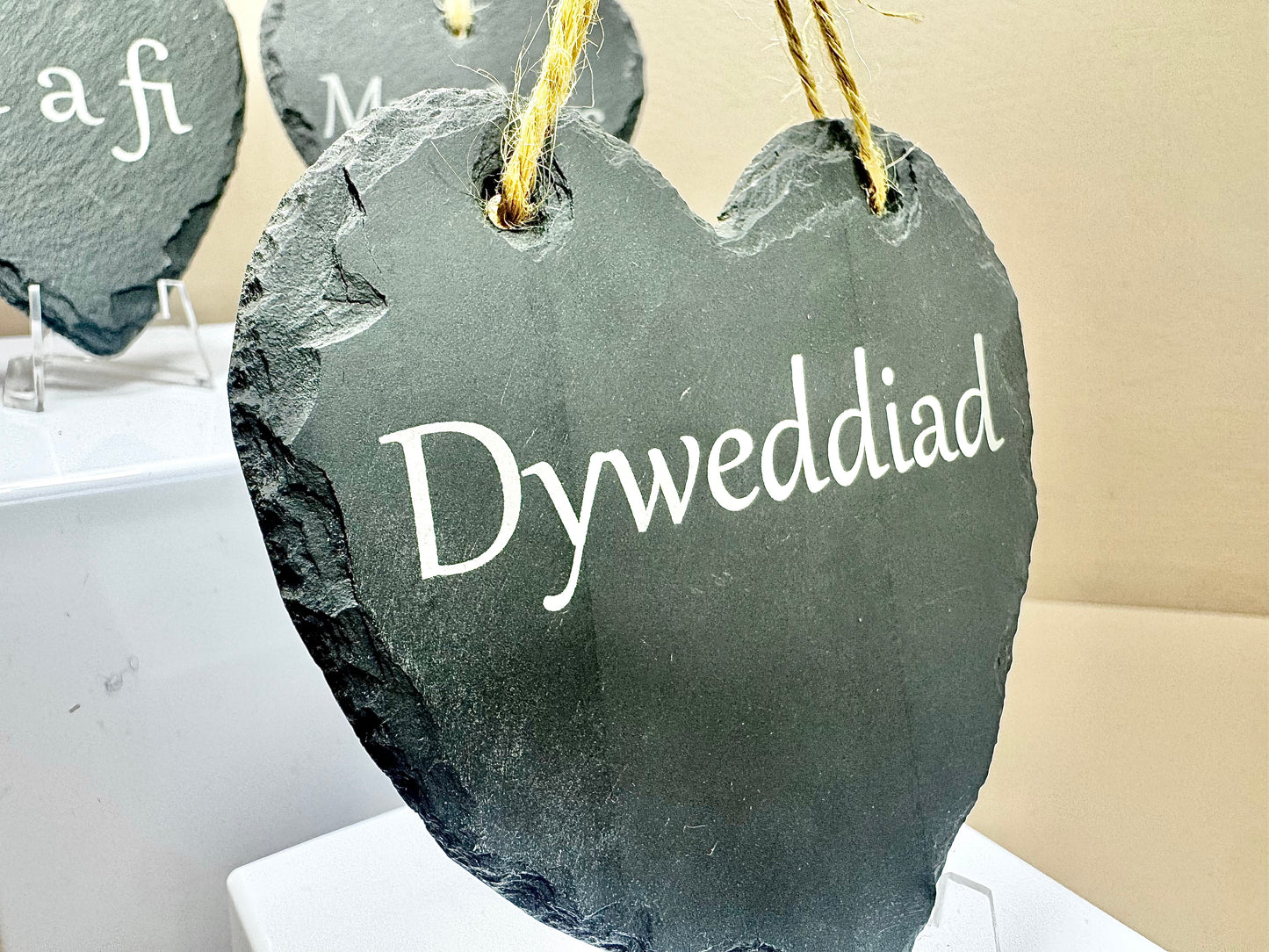 Engagement Slate Heart