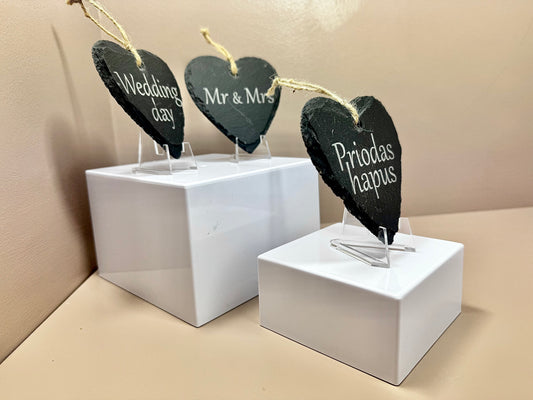 Wedding Slate Heart