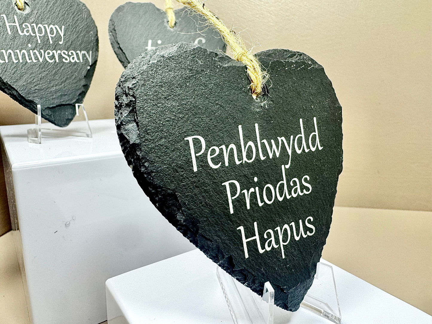 Anniversary Slate Heart