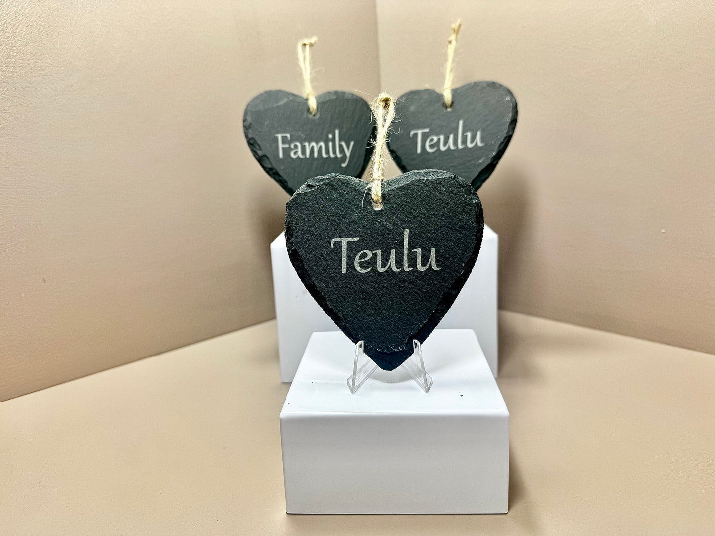 Family Slate Heart