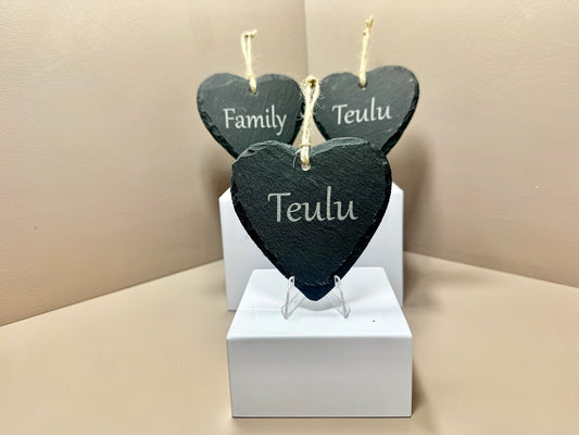 Family Slate Heart