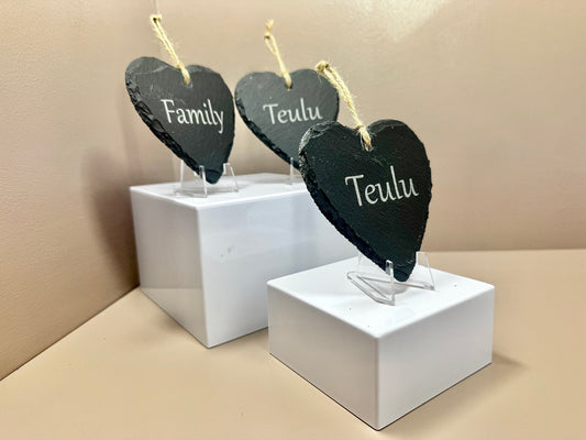 Family Slate Heart