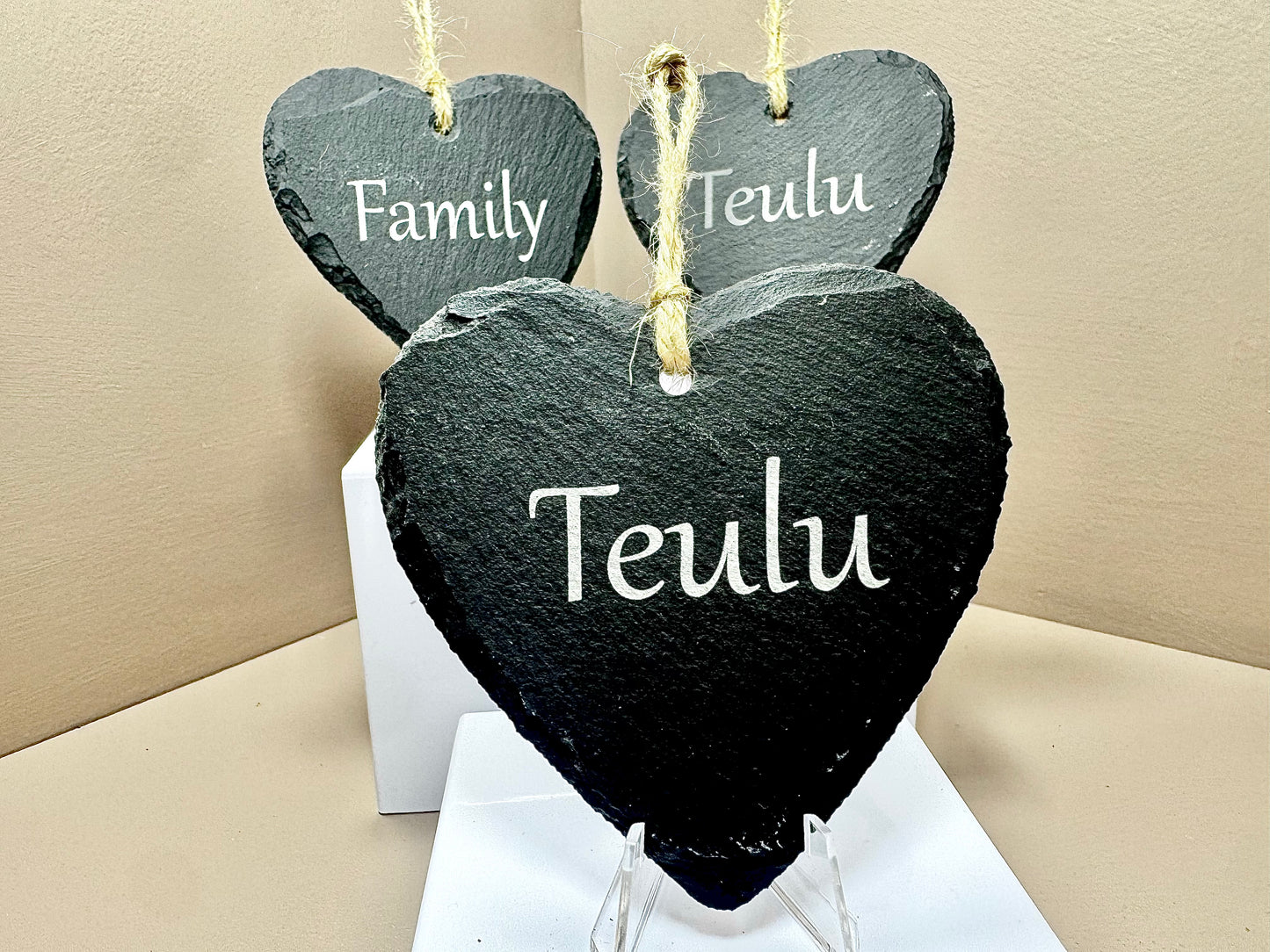 Family Slate Heart
