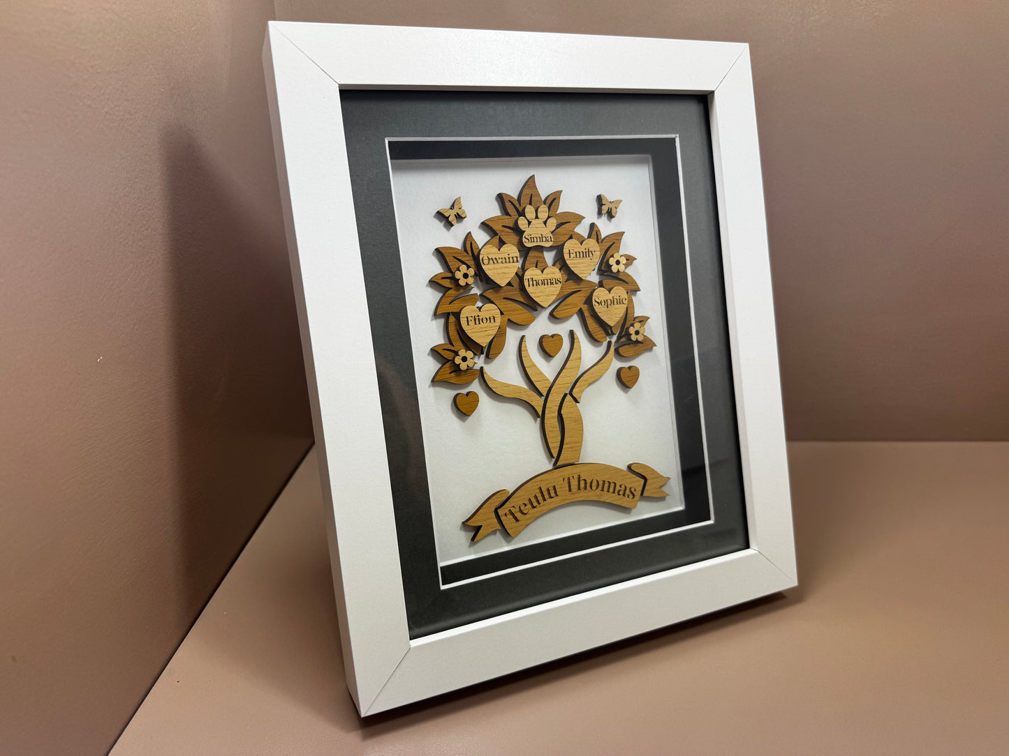 Personalised Framed Family Tree