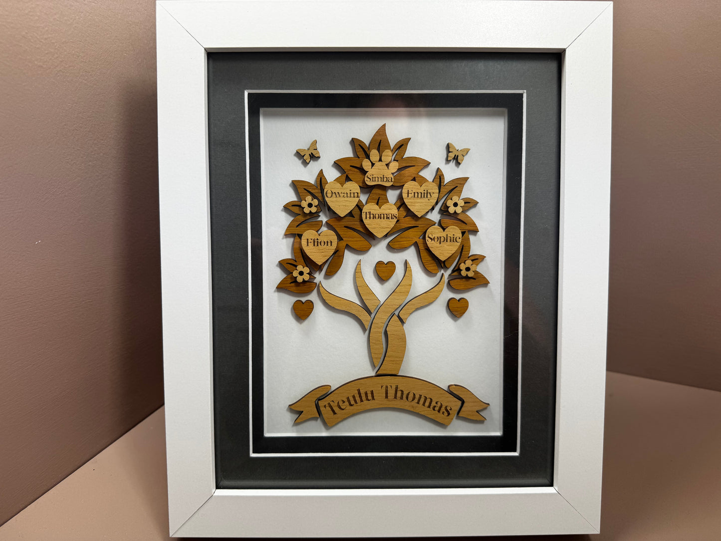 Personalised Framed Family Tree