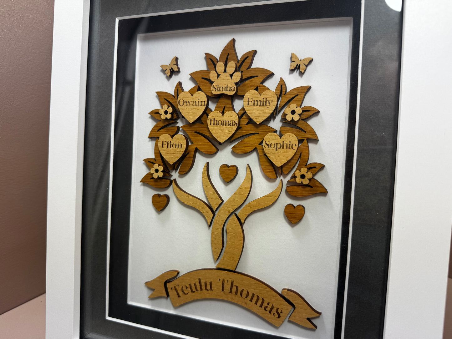 Personalised Framed Family Tree