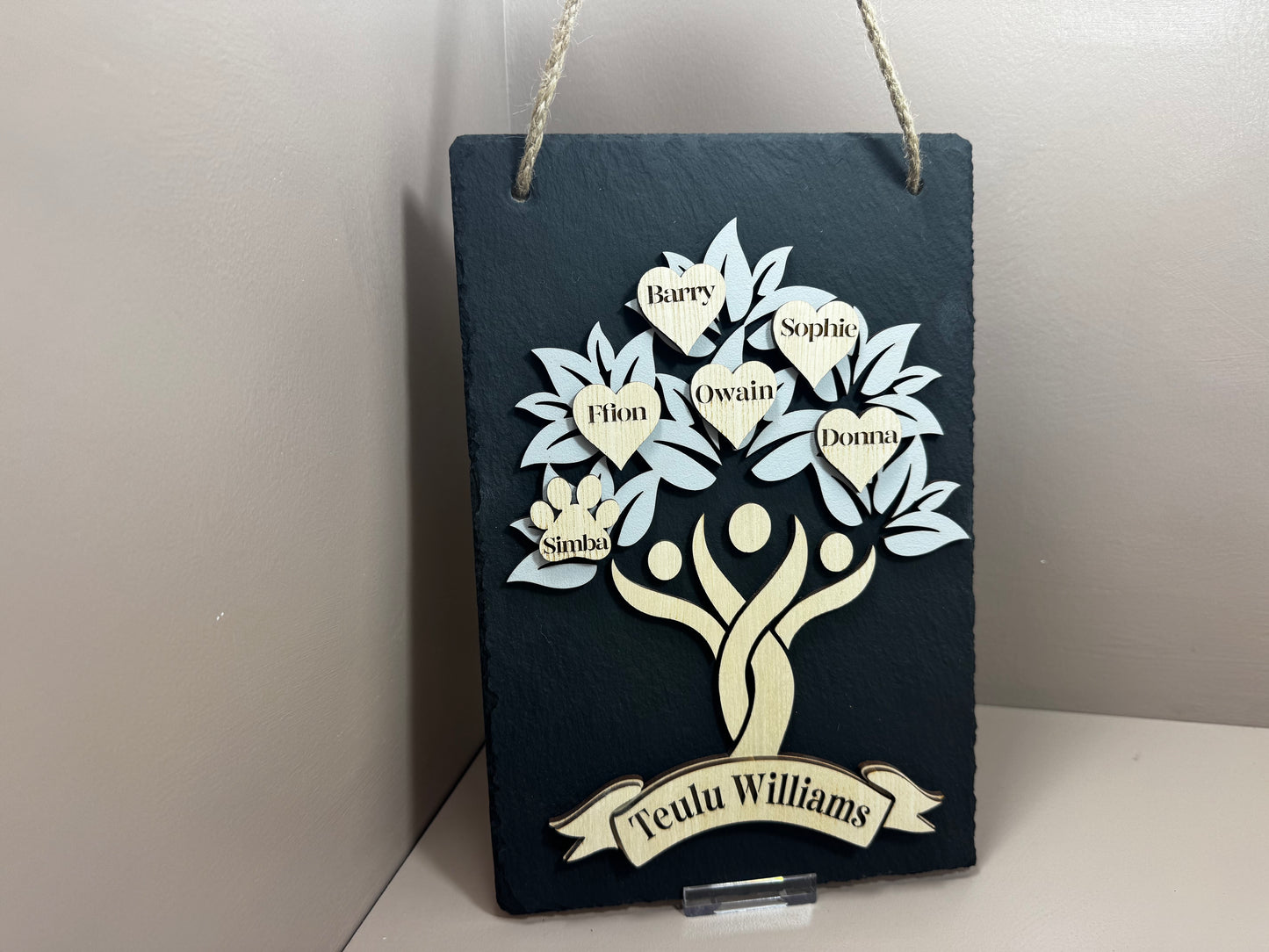 Personalised Slate Family Tree