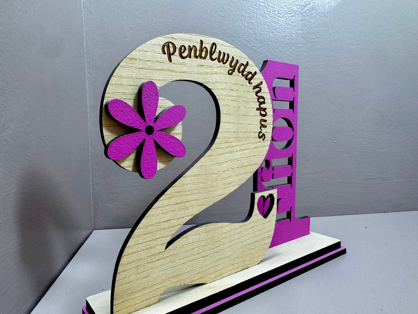 Personalised Standing Number