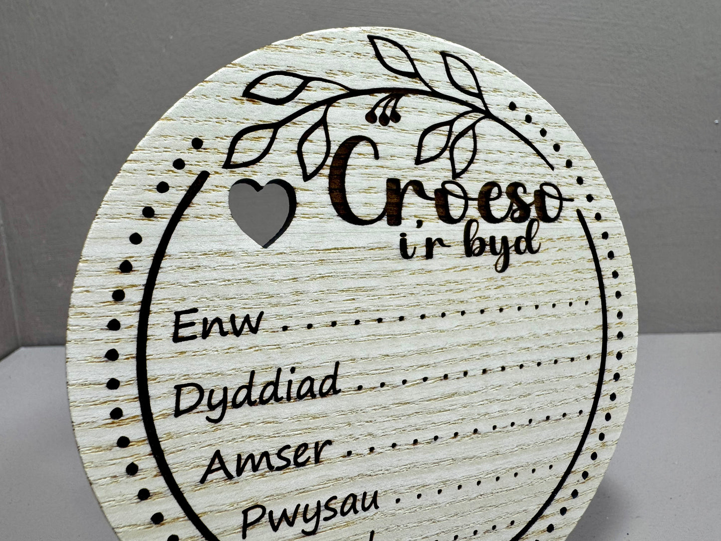 Birth Announcement Plaque