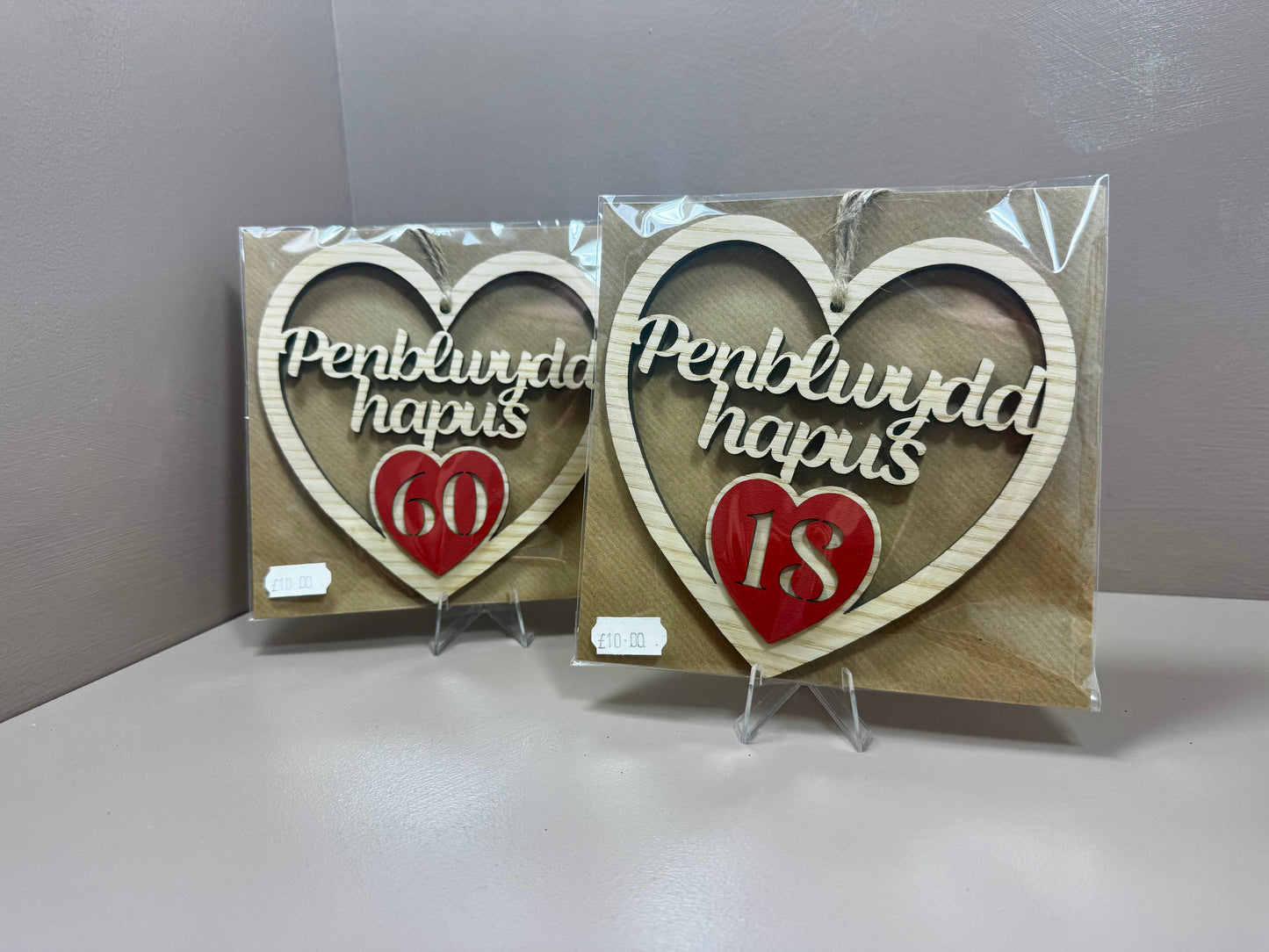 Penblwydd Hapus Heart