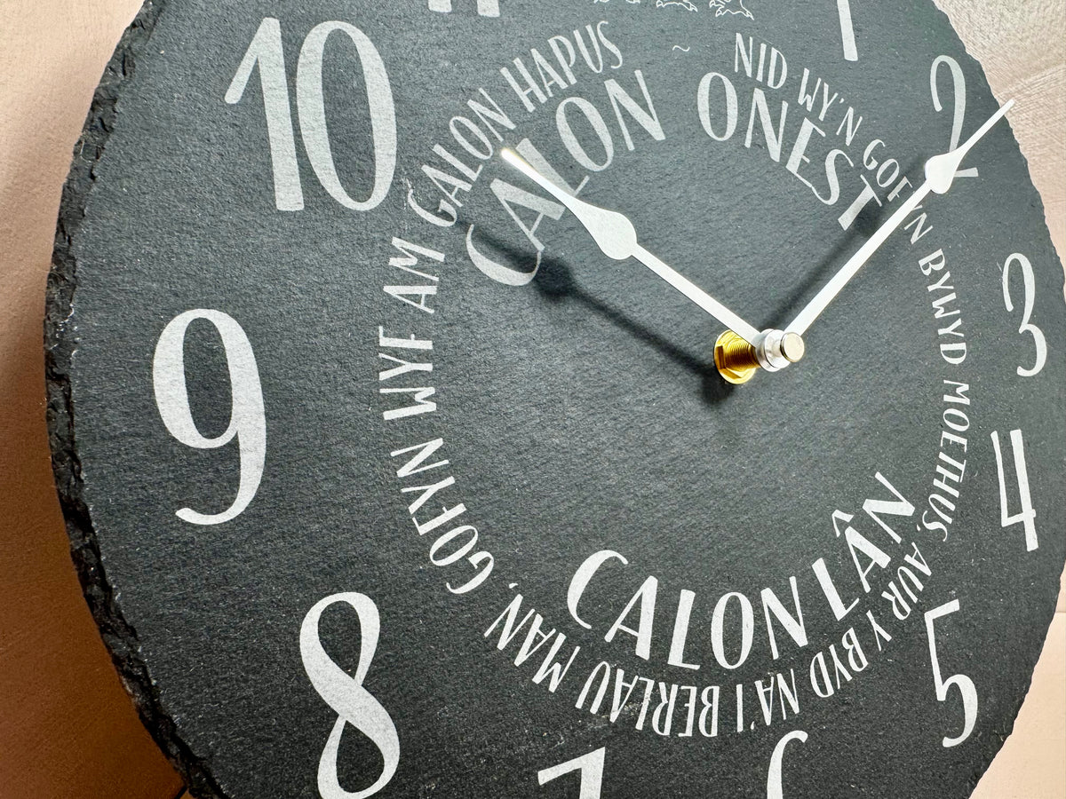 Calon Lan Slate Clock