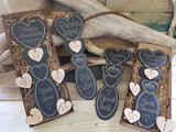 Anniversary Penblwydd Priodas Slate Lovespoon