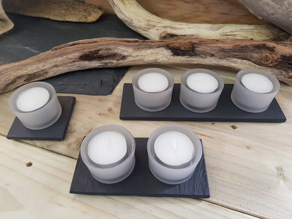 Slate tealights