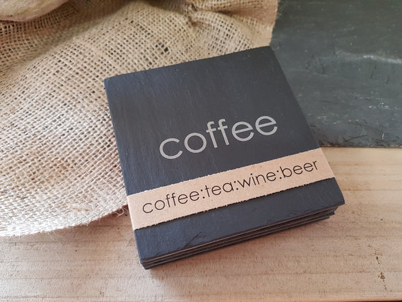 Slate Coaster Set