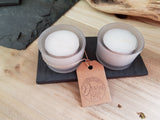 Slate tealights