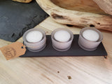 Slate tealights