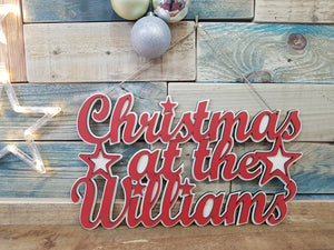 Christmas At The Williams Hanging Sign