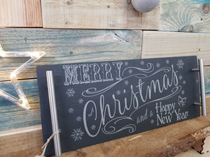 Merry Christmas Slate Trivet