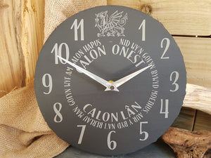 Calon Lan Slate Clock