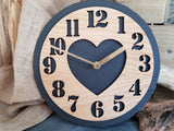 Personalised Slate & Oak Clock