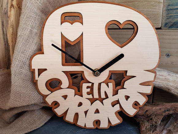 'Ein Carafan' Wooden Clock