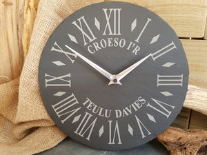 Teulu Davies Slate Clock