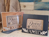 Personalised Fretwork Photo Frame