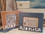 Personalised Fretwork Photo Frame