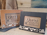 Personalised Fretwork Photo Frame