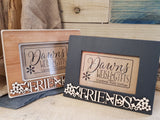 Personalised Fretwork Photo Frame