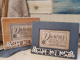 Personalised Fretwork Photo Frame