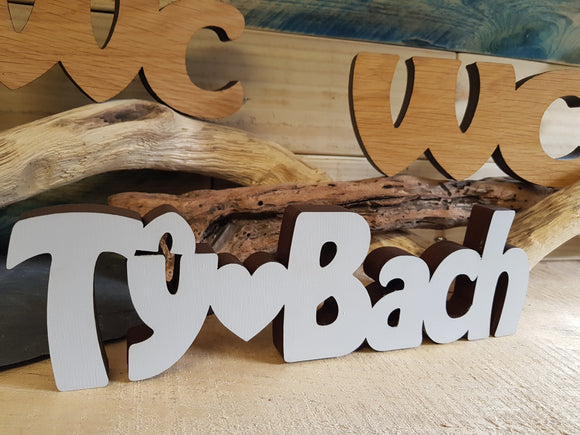 Ty Bach Wood Block Word