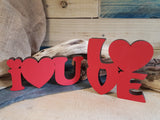 Love Wood Block Word