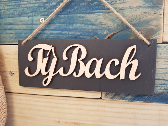 Ty Bach Slate Plaque