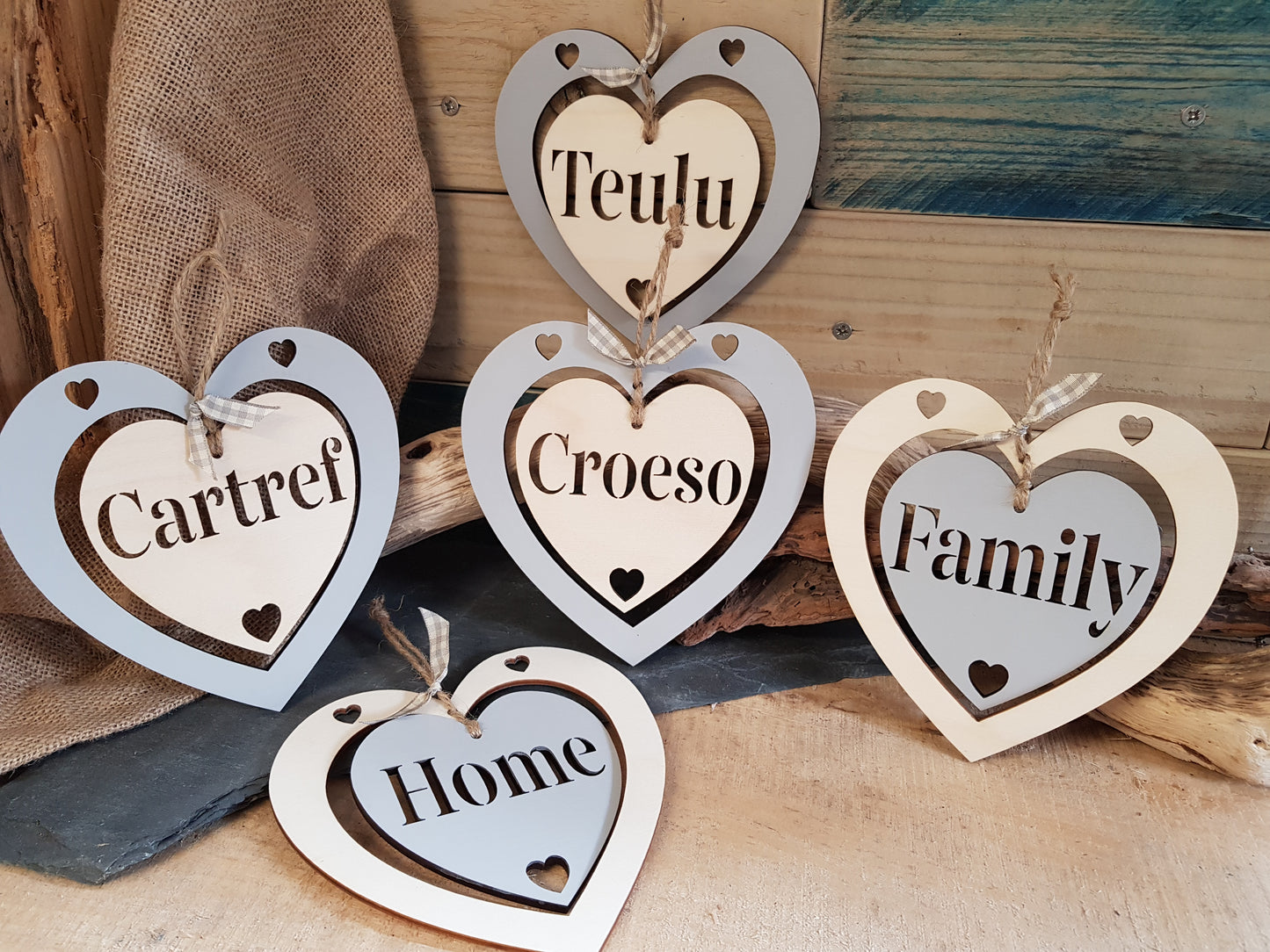 Double Wood Heart