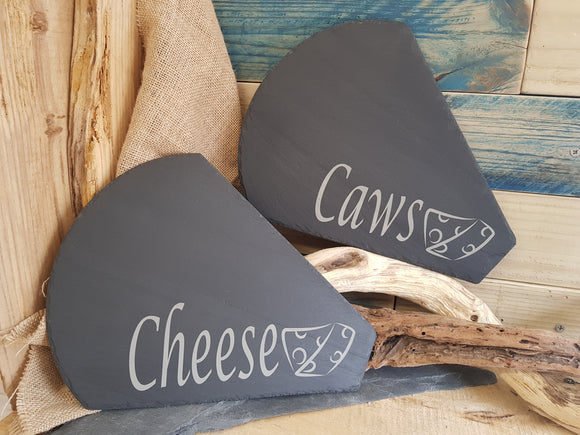 Slate Caws Cheese Board