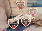 Fretwork Wood Heart