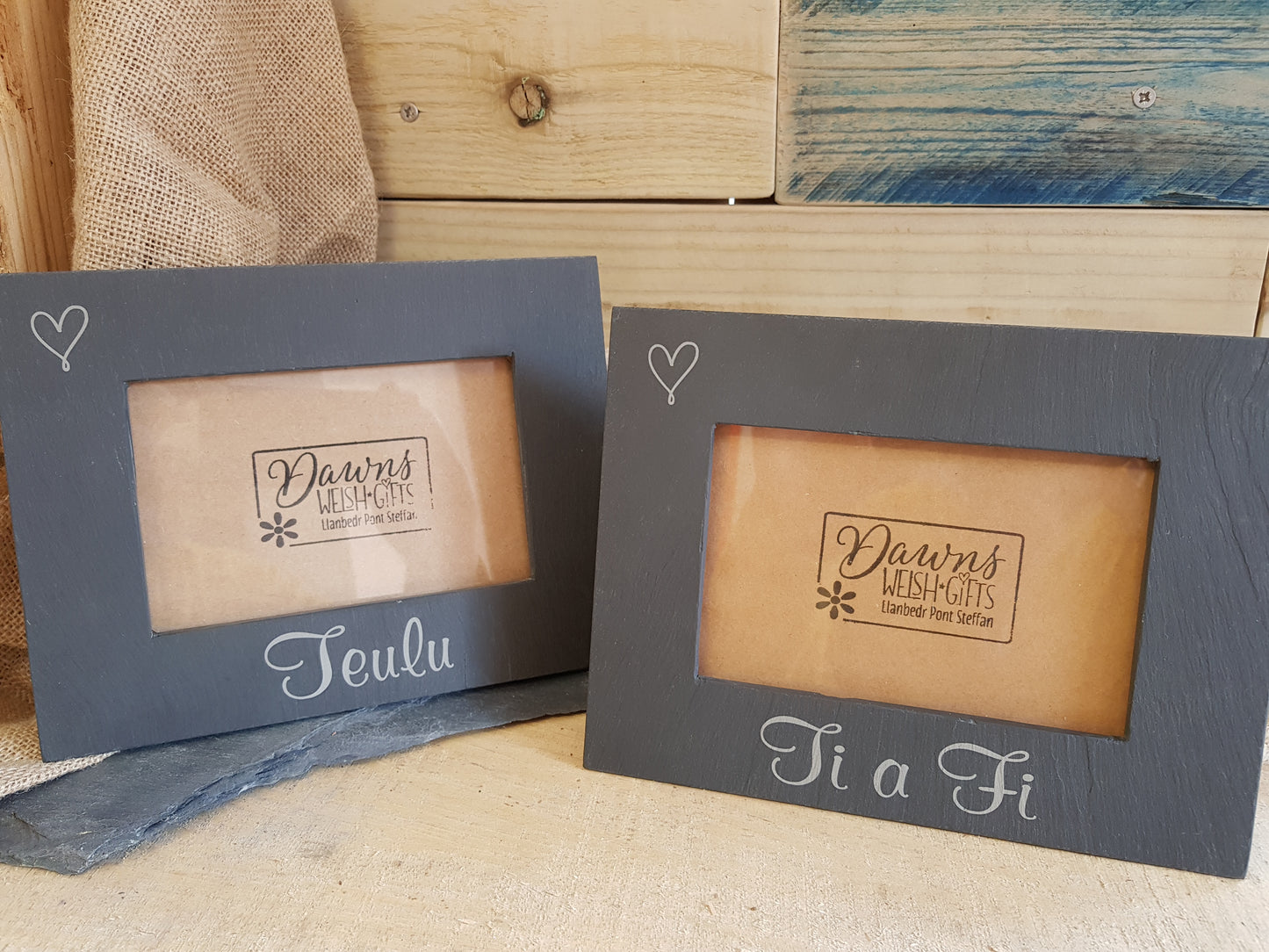 Personalised Slate Photo Frame