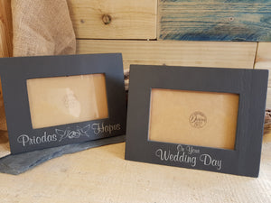 Wedding Slate Photo Frame