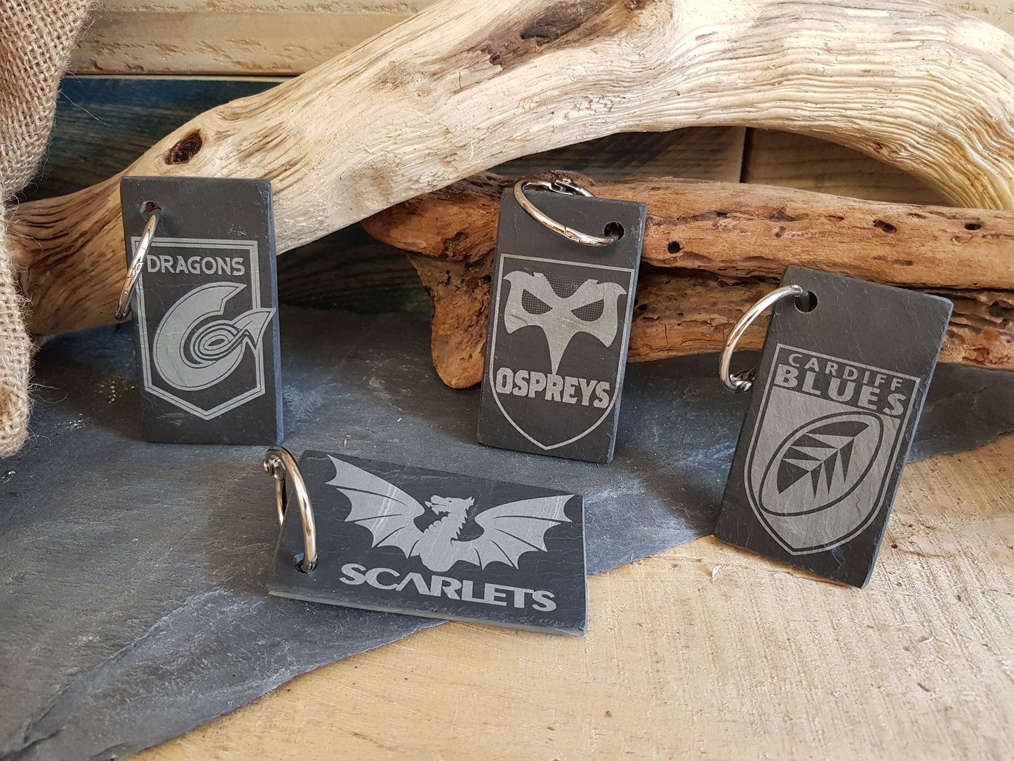 Personalised Slate Key Ring