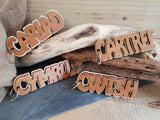 Personalised Wood Word Keyring