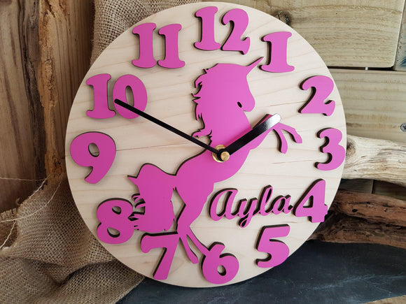 Personalised Girls Clock